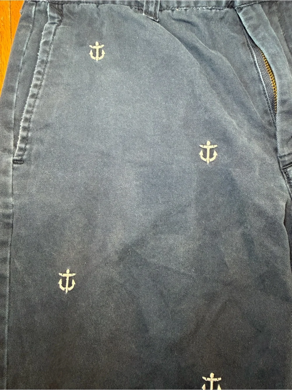 J.Crew Navy Blue Anchor Embroidered Men’s Sz 32 Shorts
